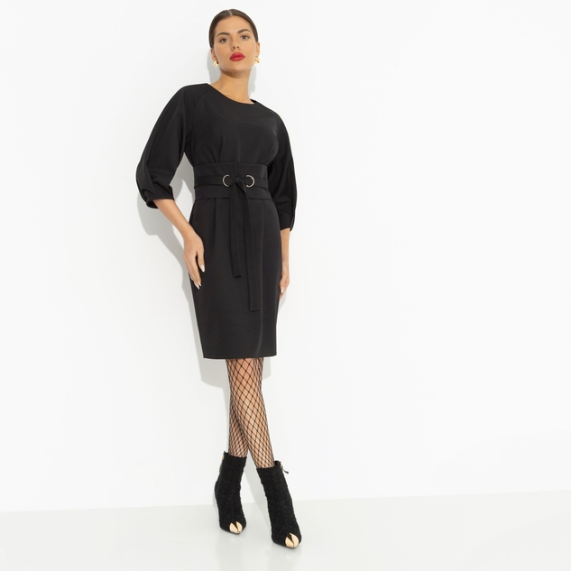 Платье Интересный подход (черный) 