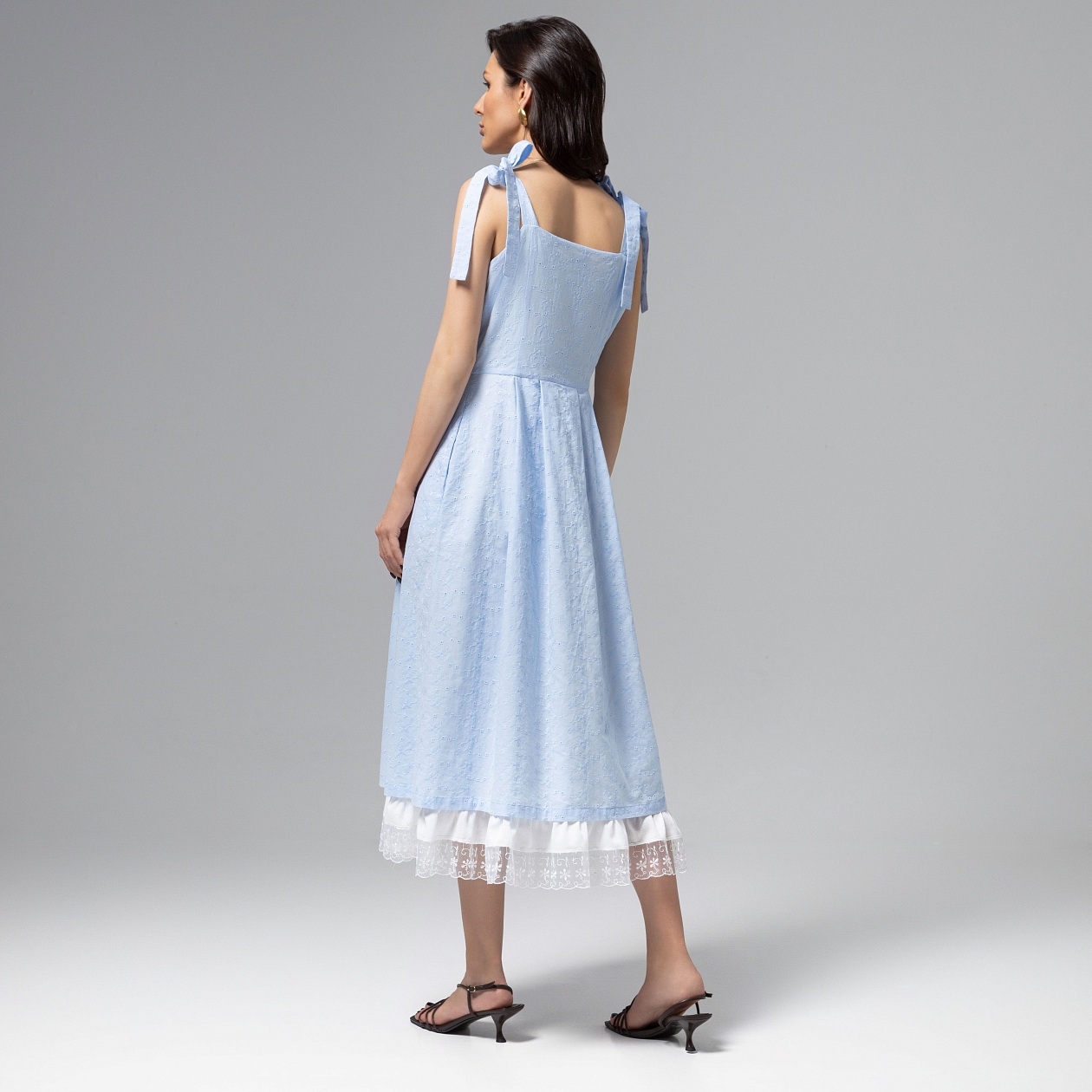 Сарафан Летняя сказка (голубой). Состав: 100% хлопок