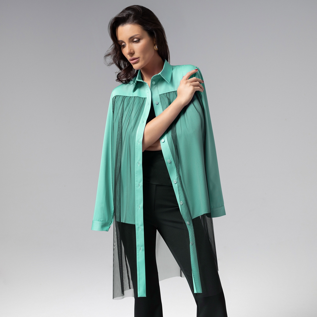 Срочно на обложку (бирюзовая). Состав: 95% вискоза, 5% эластан