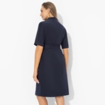 Платье Счастье свободы (blue, с поясом). Состав: 67% полиэстер, 30% вискоза, 3% спандекс