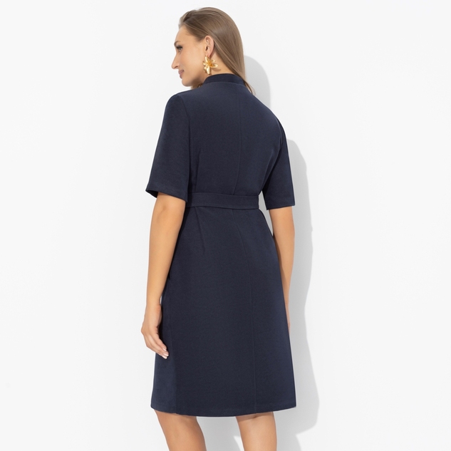 Платье Счастье свободы (blue, с поясом) 