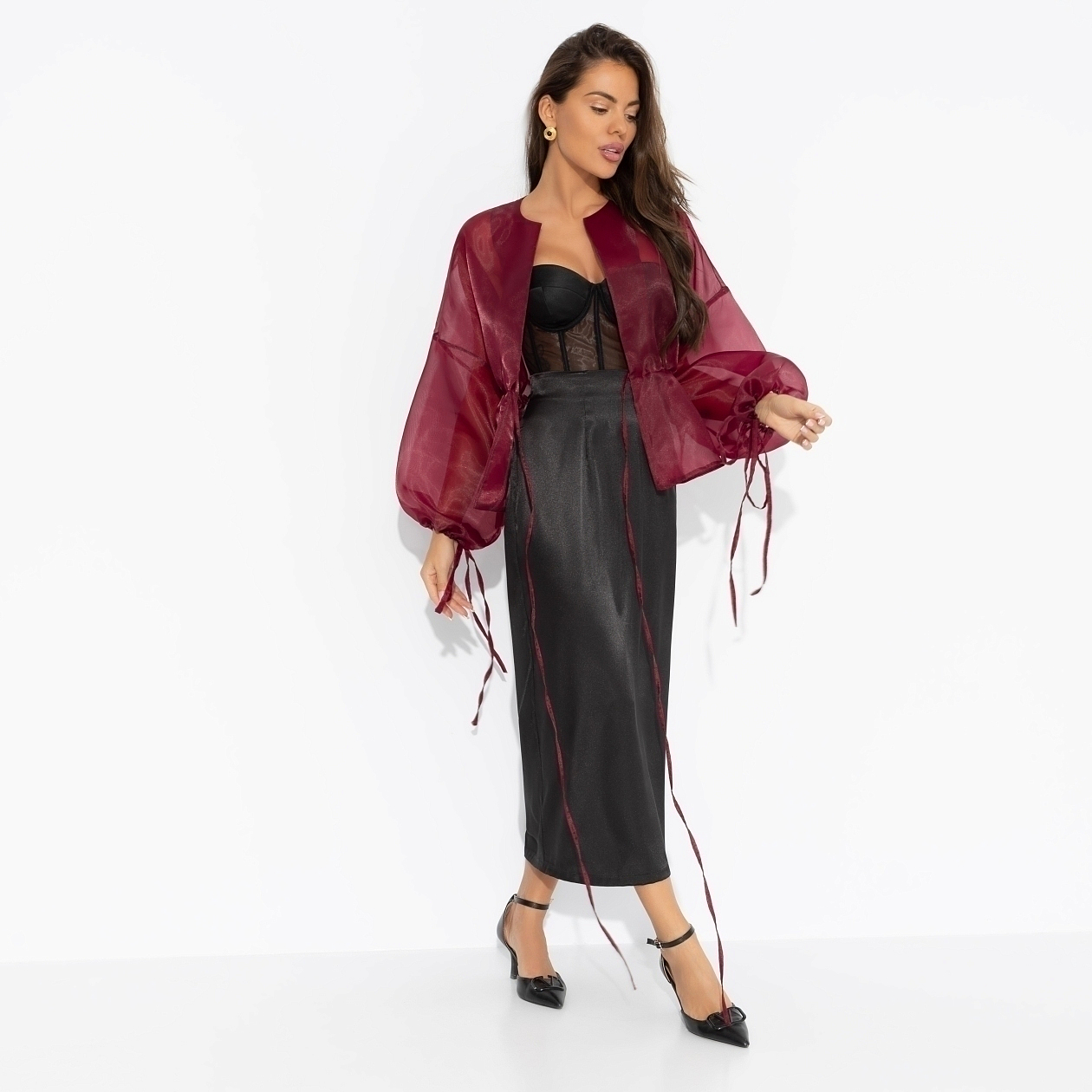 Жакет Вершина восхищения (бордовый). Состав: 100% полиэстер