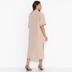 Платье Сияние глянца (nude). Состав: 95% п/э, 5% эластан