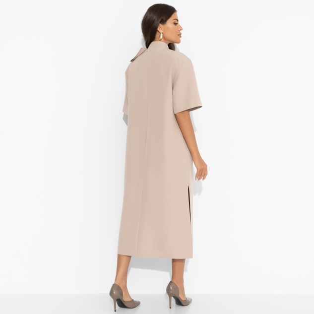 Платье Сияние глянца (nude)