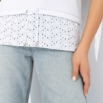 Футболка Романтика с перчинкой. Состав: 65% п/э, 30% вискоза, 5% стрейч