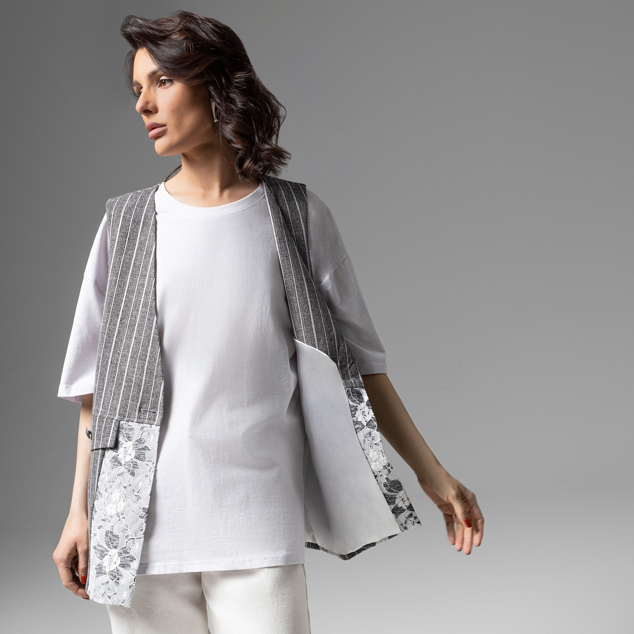 Искусство переговоров (grey). Состав: 65% полиэстер, 30% вискоза, 5% спандекс