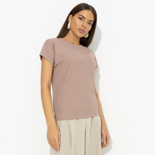 Футболка Искусство строить глазки (коричневый) 