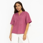 Блуза Позиция лидера (pink). Состав: 95% полиэстер, 5% спандекс