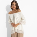 Блуза Путешествие в Прованс (нежная). Состав: 65% п/э, 30% вискоза, 5% спандекс