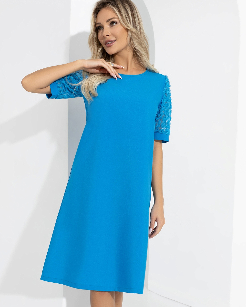 Платье Счастливая я. Состав: 96% п/э, 4% эластан