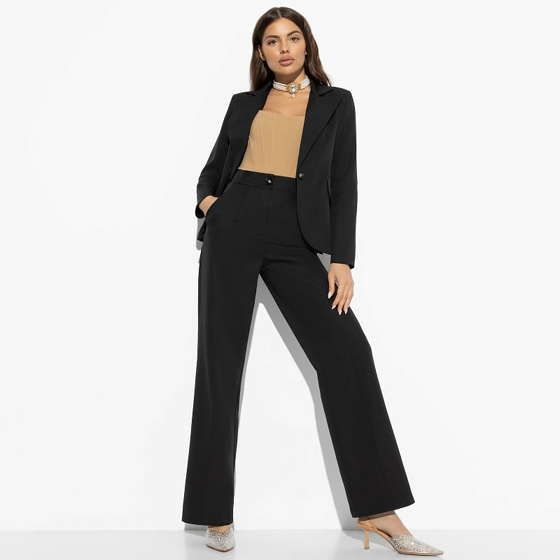 Брюки Модный захват (найт). Состав: 60% п/э, 37% вискоза, 3% спандекс