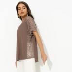 Футболка Гармония без усилий. Состав: 65% полиэстер, 30% вискоза, 5% спандекс