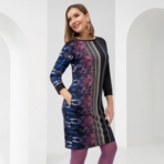 Платье Мыслить позитивно (орнамент). Состав: 65% п/э, 30% вискоза, 5% эластан