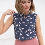 Блуза Легкое настроение (незабываемая). Состав: 95% п/э, 5% спандекс