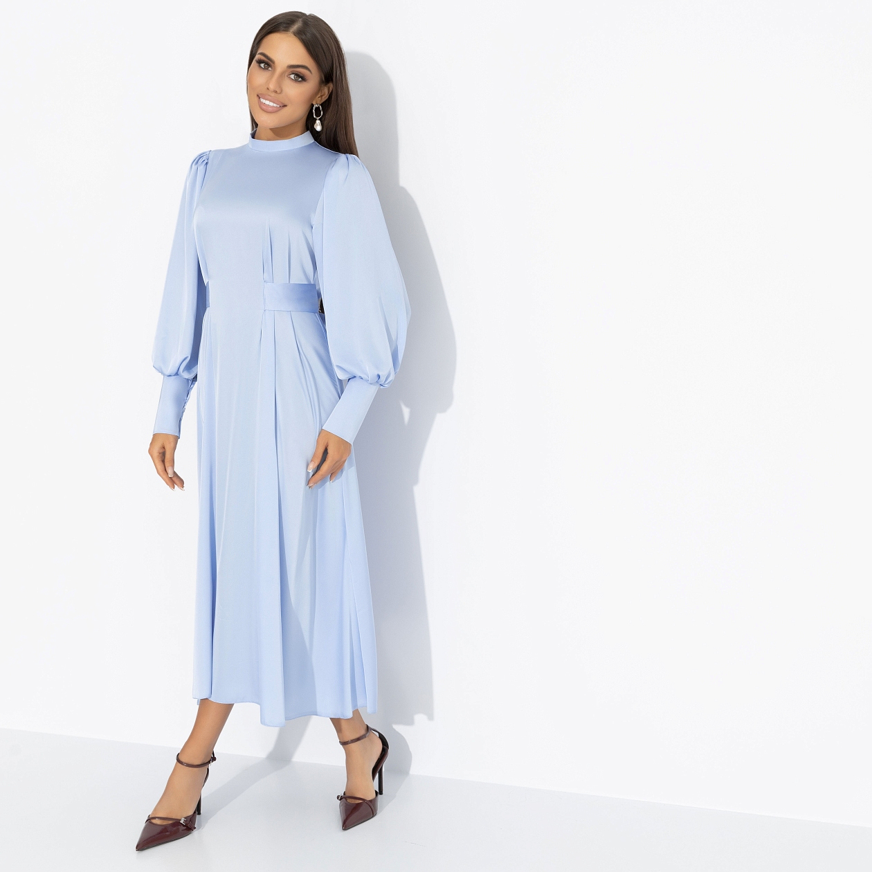 Платье Притяжение элегантности (голубая симфония). Состав: 100% полиэстер