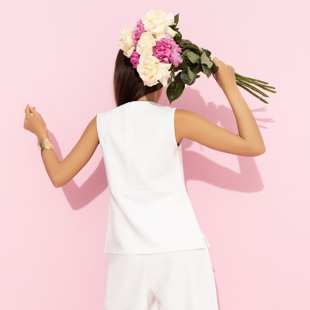 Блуза Кейт Мосс отдыхает (white) 