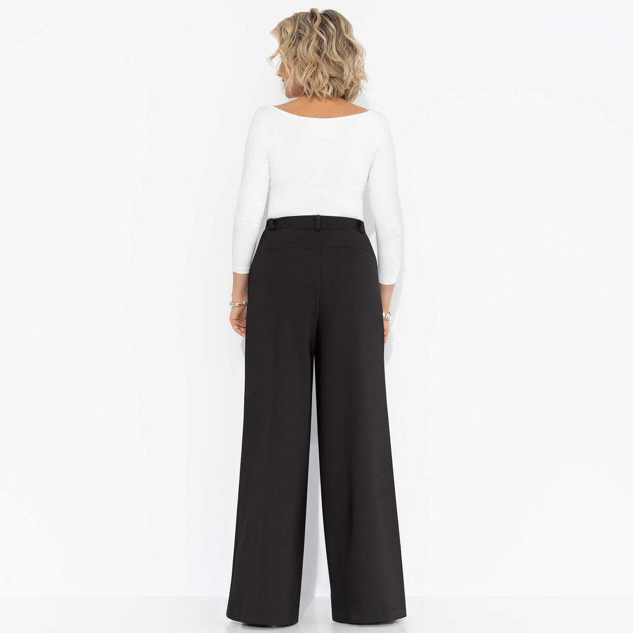 Брюки Легкой походкой (black). Состав: 60% п/э, 37% вискоза, 3% спандекс