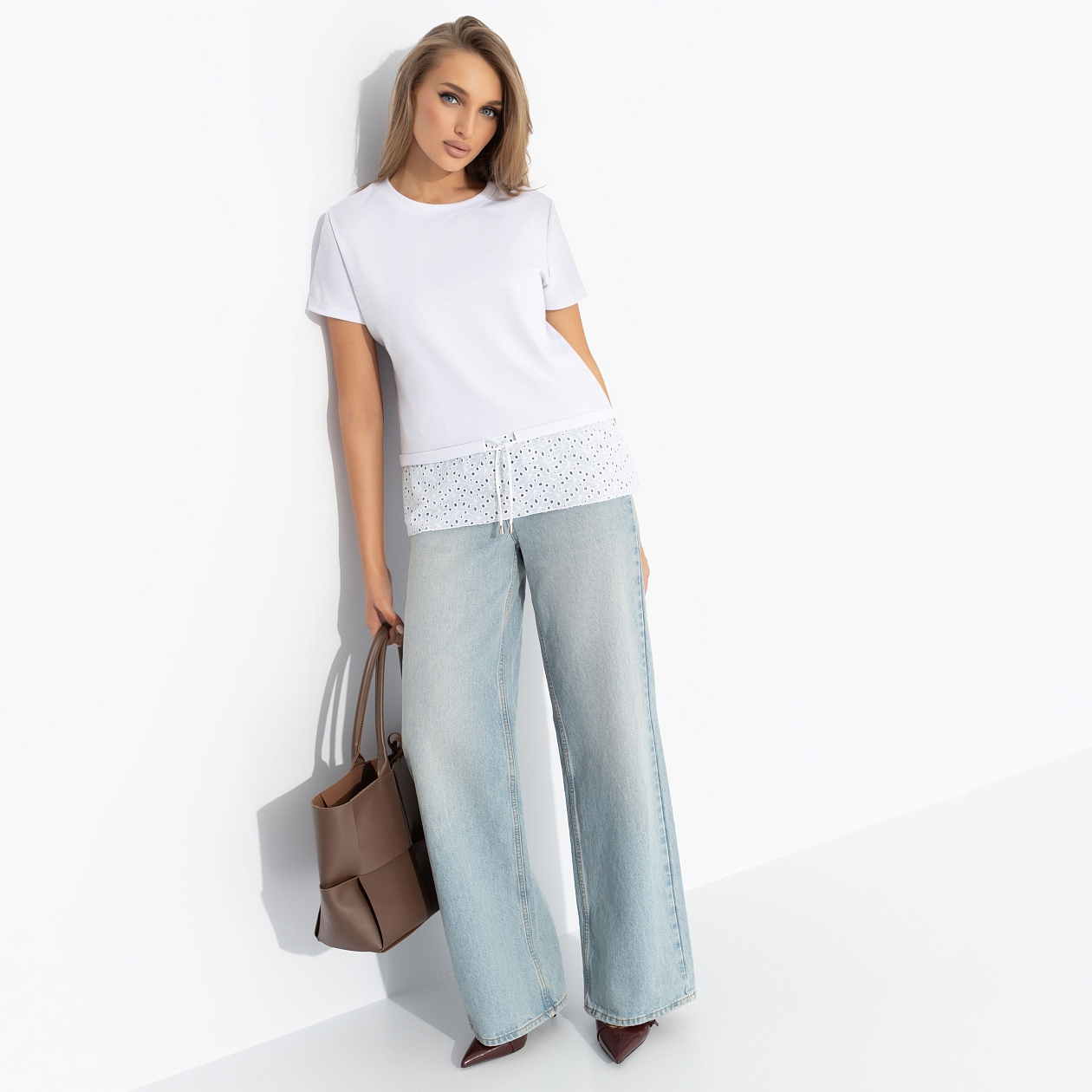 Футболка Романтика с перчинкой. Состав: 65% п/э, 30% вискоза, 5% стрейч