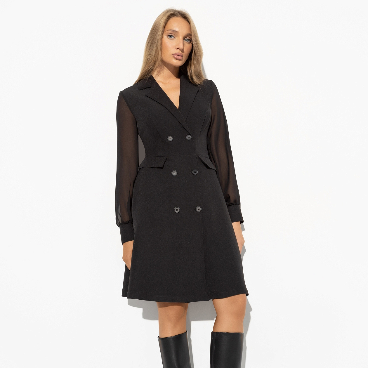 Платье Чао, Белла (black). Состав: 60% п/э, 37% вискоза, 3% спандекс