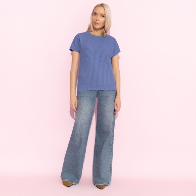 Футболка Искусство строить глазки (синий) 