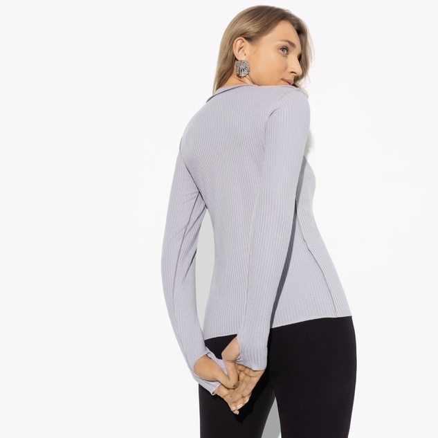 Лонгслив двусторонний Роковое признание (fashion grey) 