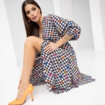 Платье Чья-то заветная мечта (прованс, с поясом). Состав: 95% п/э, 5% спандекс