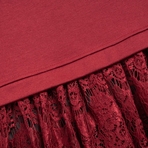 Платье История в кружевах (бордо). Состав: 65% полиэстер, 30% вискоза, 5% спандекс