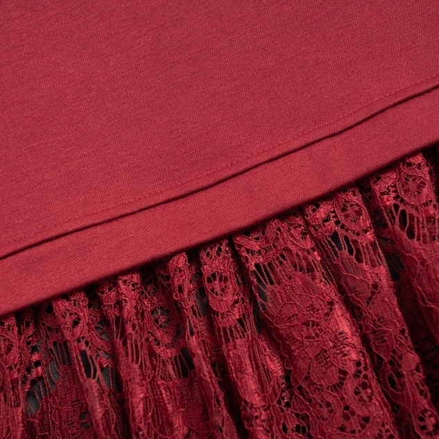Платье История в кружевах (бордо) 