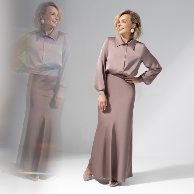 Юбка Мыслить иначе (cappuccino) 