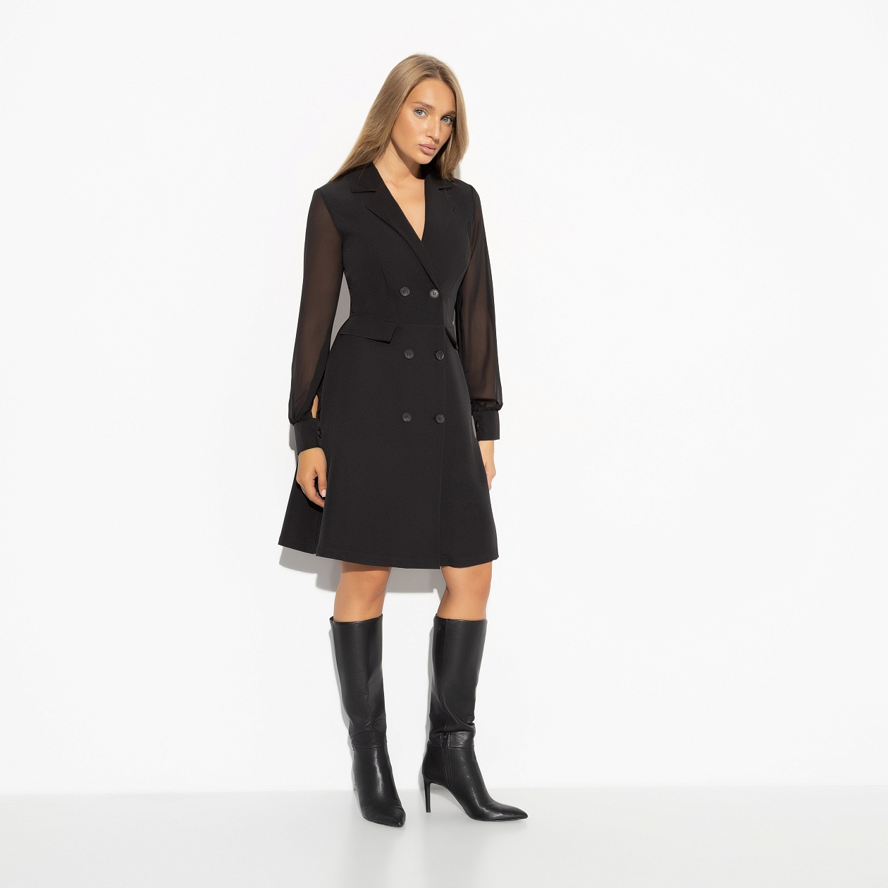 Платье Чао, Белла (black). Состав: 60% п/э, 37% вискоза, 3% спандекс