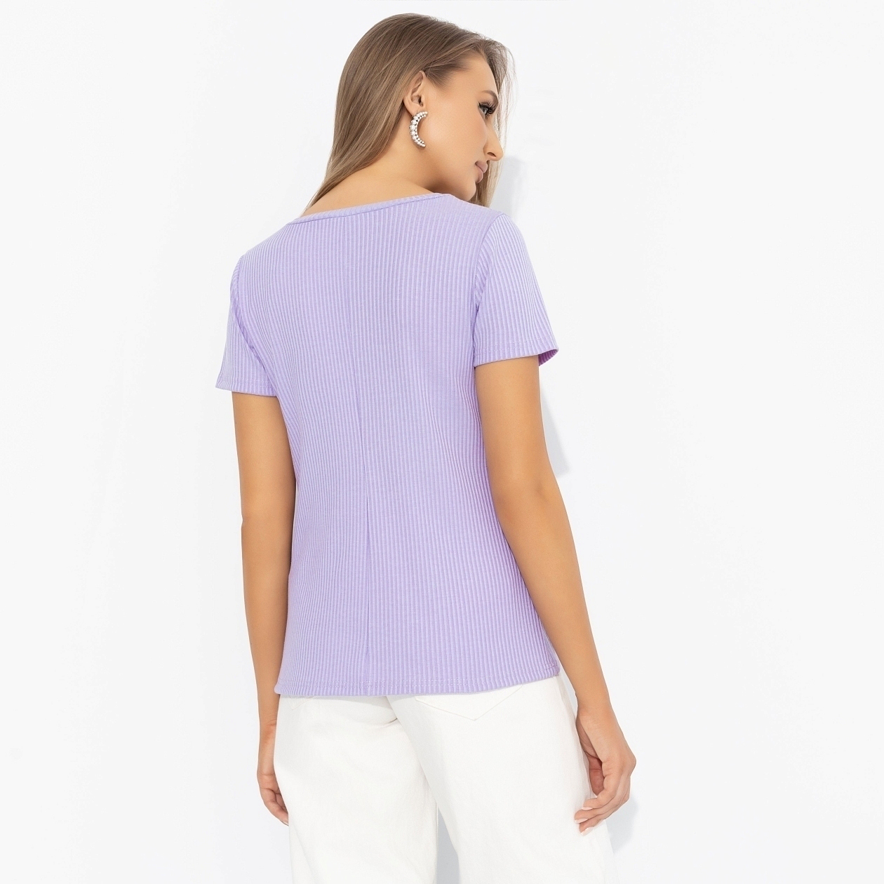 Футболка Женственность без границ. Состав: 65% п/э, 30% вискоза, 5% спандекс