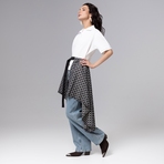 Игра теней (серый). Купить женский Юбка-килт оптом от производителя.