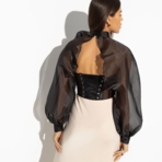 Болеро Деловой взгляд (lady, с брошкой). Состав: 100% полиэстер