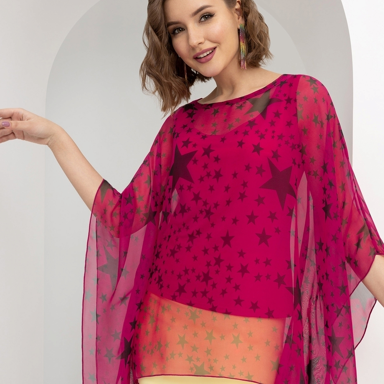 Туника Под светом звезд (2 в 1). Состав: 95% п/э, 5% эластан