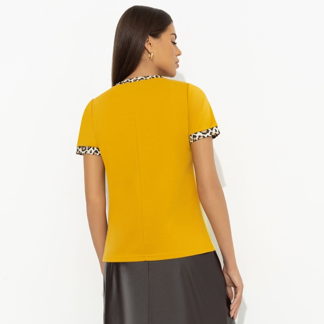 Футболка Стильное сочетание (оранжевая) 