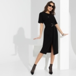 Платье-футляр Я онлайн (обольстительная, с поясом). Состав: 92% полиэстер, 6% вискоза, 2% спандекс