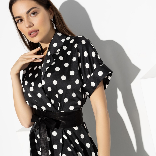 Платье Украшение леди (black elegant, с поясом)