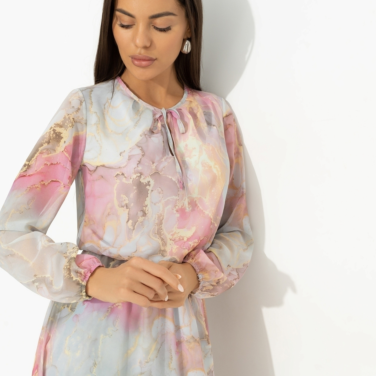 Платье Летящие мгновения (нежная new). Состав: 100% полиэстер