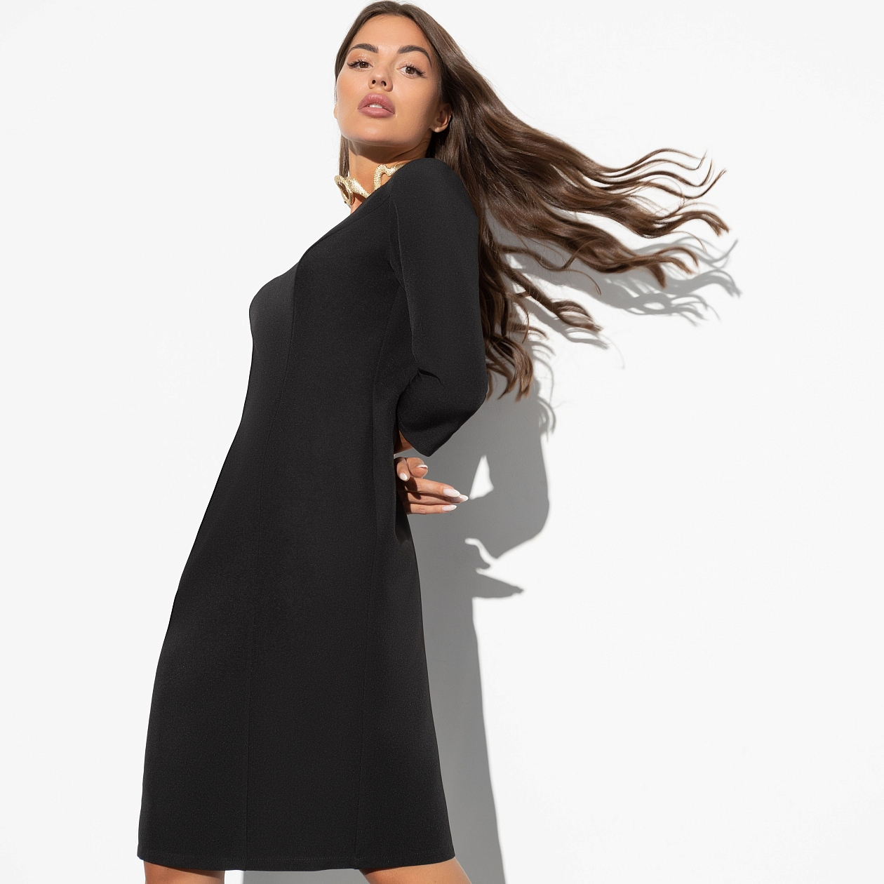 Платье-футляр Непостижимая утонченность. Состав: 95% п/э, 5% эластан