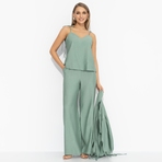 Брючный комплект Приручённый шик (3 в 1, зеленый). Состав: 100% хлопок