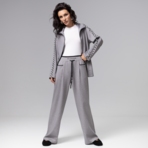 Брюки Красота в движении (серые). Состав: 35% п/э, 30% вискоза, 30% нейлон, 5% спандекс