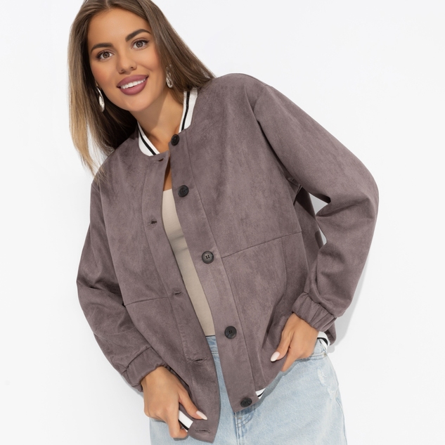 Бомбер Любуйся мной (коричневый) 