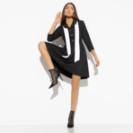 Платье Нарушая правила (с шарфиком). Состав: 60% п/э, 37% вискоза, 3% спандекс