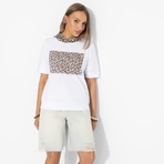 Футболка Увлечена собой (safari). Состав: 65% п/э, 30% вискоза, 5% стрейч