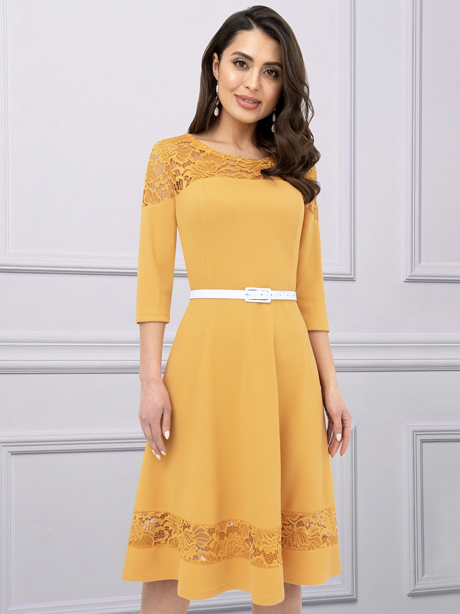 Платье Моя Мэрилин (яркая, нью, с ремешком). Состав: 65% п/э, 30% вискоза, 5% спандекс