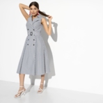 Сарафан Чувственный дресс-код (с поясом). Состав: 50% хлопок, 50% полиэстер