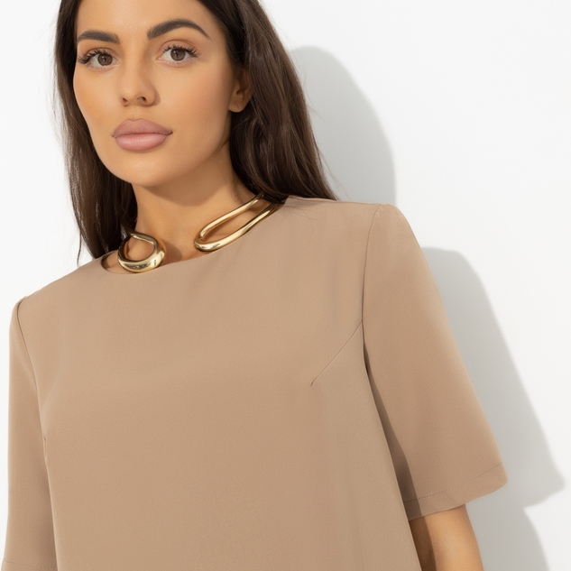 Платье Виртуальные будни (beige) 