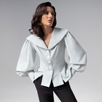 Блуза Кутюр в голове. Состав: 65% п/э, 30% вискоза, 5% спандекс