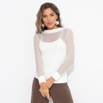 Лонгслив Секретное оружие гардероба. Состав: 60% вискоза, 35% п/э, 5% эластан