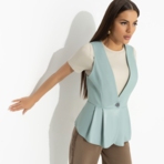 Стильное комьюнити (мята). Состав: 55% п/у волокно, 45% полиэстер